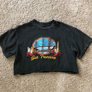 vintage San Francisco cropped tee